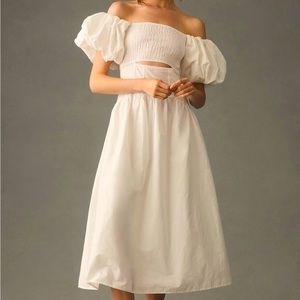 Moon River off the shoulder cutout Maxi Dress